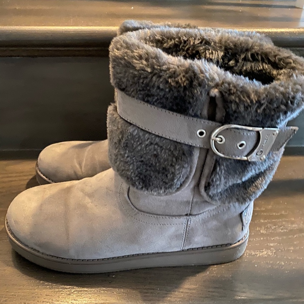 G by Guess Gray Boots